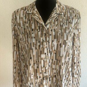 ALFRED DUNNER button down dress blouse, size 12P
